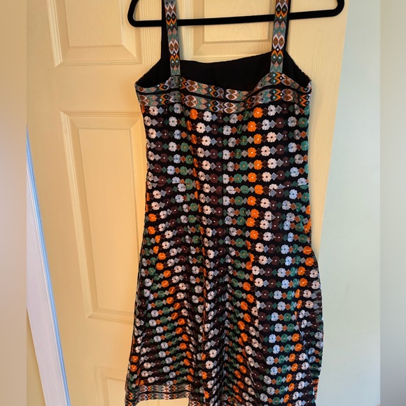 TORY BURCH Mesh, Lace, Multi-color, Floral Dress - Sleeveless - Fit & Flare - Picture 6 of 9